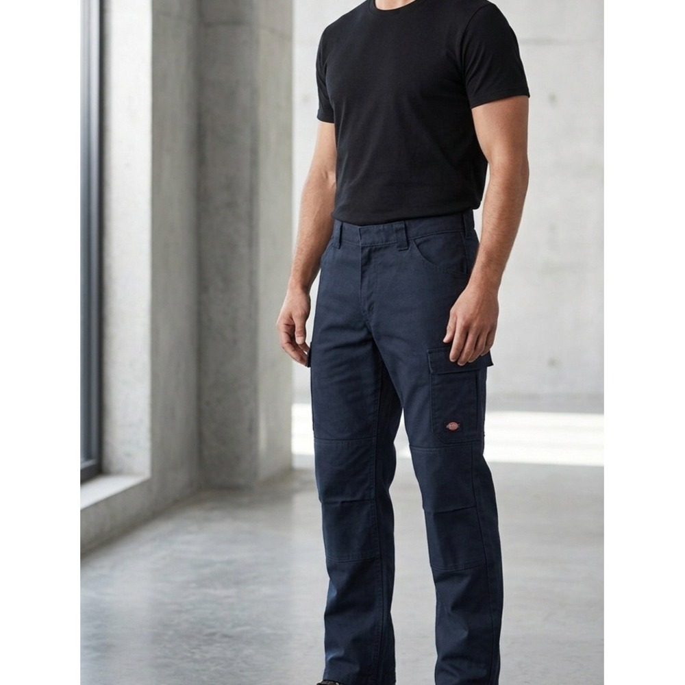 Red Kap Workwear Utility Cargo Pants Black Straight Leg 32x30